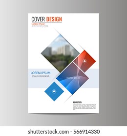 Abstract flyer design background. Brochure template.