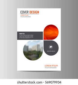 Abstract flyer design background. Brochure template.