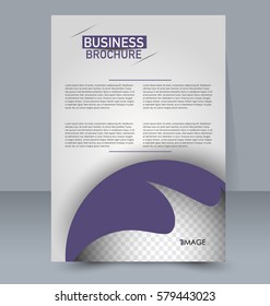 Abstract flyer design background. Brochure template. For magazine cover, business mockup, education, presentation, report. Vector illustration. Pink color.