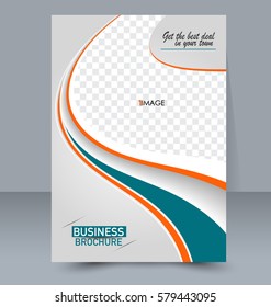 Abstract flyer design background. Brochure template. For magazine cover, business mockup, education, presentation, report. Vector illustration. Pink color.