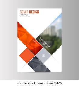 Abstract flyer design background. Brochure template.