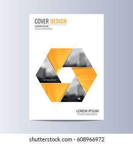 Abstract flyer design background. Brochure template.