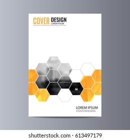 Abstract Flyer Design Background. Brochure Template. Can Be Used For Magazine Cover, Business Mockup, Education, Presentation, Report. A4 Size With Editable Elements. EPS 10.