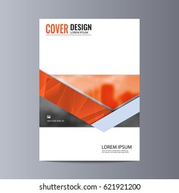 Abstract flyer design background. Brochure template.