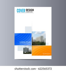 Abstract flyer design background. Brochure template.