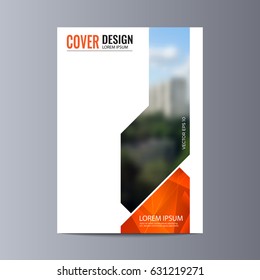 Abstract flyer design background. Brochure template.