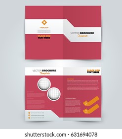 Abstract flyer design background. Brochure template. Can be used for magazine cover, business mockup, education, presentation, report. Red color
