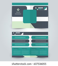 Abstract flyer design background. Brochure template. Can be used for magazine cover, business mockup, education, presentation, report. Green color