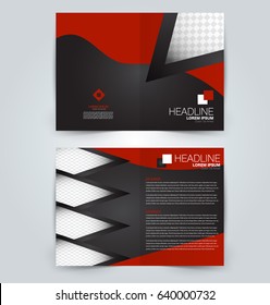 Abstract flyer design background. Brochure template. Can be used for magazine cover, business mockup, education, presentation, report. Red and black color.