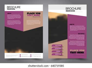 Abstract flyer design background. Brochure template. Annual report cover. Can be used for magazine, business mockup set, education, presentation. Vector illustration a4 size. 