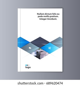 Abstract flyer design background. Brochure template. Can be used for magazine cover, business mockup, education, presentation, report. a4 size with editable elements. EPS 10.