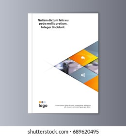 Abstract flyer design background. Brochure template. Can be used for magazine cover, business mockup, education, presentation, report. a4 size with editable elements. EPS 10.