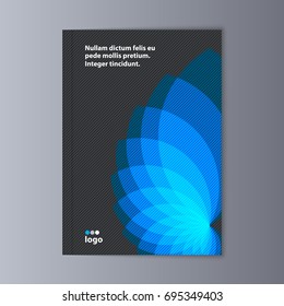 Abstract flyer design background. Brochure template.