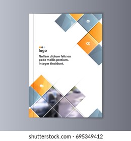 Abstract flyer design background. Brochure template.