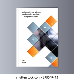 Abstract flyer design background. Brochure template.