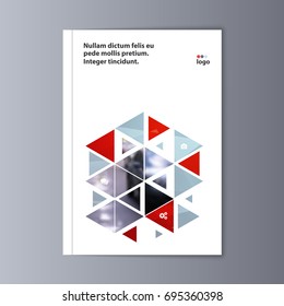 Abstract flyer design background. Brochure template.