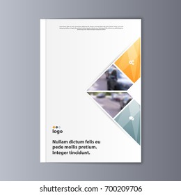 Abstract flyer design background. Brochure template.