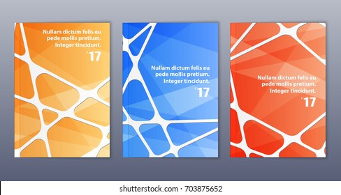 Abstract flyer design background. Brochure template. Can be used for magazine cover, business mockup, education, presentation, report. a4 size with editable elements. EPS 10.