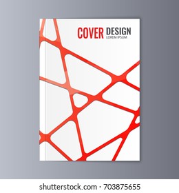 Abstract flyer design background. Brochure template. Can be used for magazine cover, business mockup, education, presentation, report. a4 size with editable elements. EPS 10.