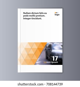 Abstract flyer design background. Brochure template. Can be used for magazine cover, business mockup, education, presentation, report. a4 size with editable elements. EPS 10.