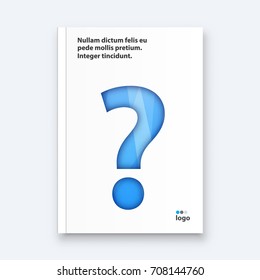 Abstract flyer design background. Brochure template. Can be used for magazine cover, business mockup, education, presentation, report. a4 size with editable elements. EPS 10.