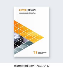 Abstract flyer design background. Brochure template.
