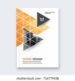 Abstract flyer design background. Brochure template.