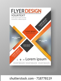 Abstract flyer design background. Brochure template. Can be used for magazine cover, business mockup, education, presentation, report. Vector eps 10.