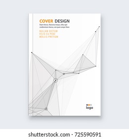 Abstract flyer design background. Brochure template. Can be used for magazine cover, business mockup, education, presentation, report. a4 size with editable elements. EPS 10.