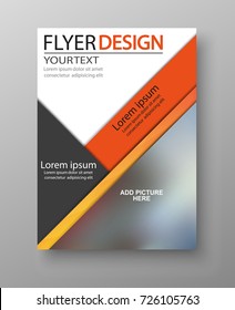 Abstract flyer design background. Brochure template. Can be used for magazine cover, business mockup, education, presentation, report. Vector eps 10.