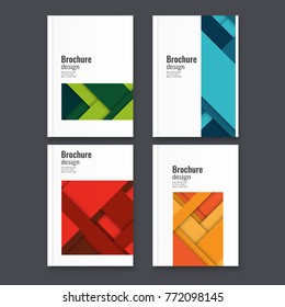 Abstract flyer design background. Brochure template.