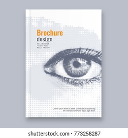 Abstract flyer design background. Brochure template.