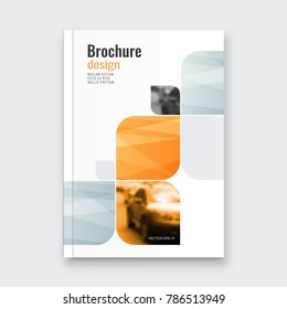 Abstract flyer design background. Brochure template.