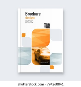 Abstract flyer design background. Brochure template.