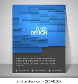 Abstract flyer design for business with address bar, place holder and mailer.