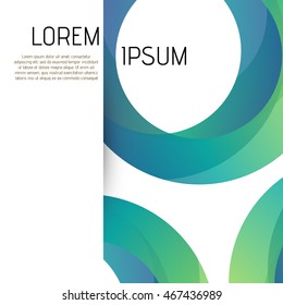 abstract flyer design with colorful circles