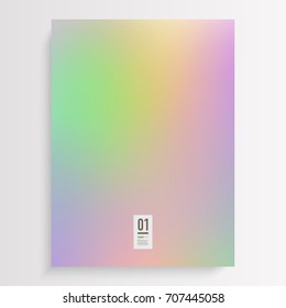 Abstract flyer design with colorful gradient background and your text 
Eps 10 stock vector illustration 