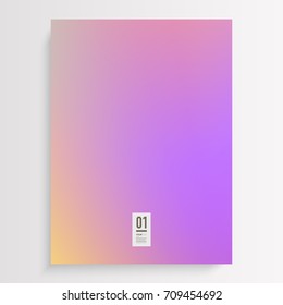 Abstract flyer design with colorful gradient background and your text Eps 10 stock vector illustration 