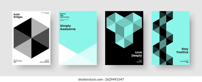 Abstract Flyer Design. Isolated Business Presentation Layout. Geometric Brochure Template. Poster. Banner. Background. Report. Book Cover. Leaflet. Brand Identity. Catalog. Handbill. Journal