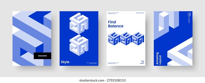 Abstraktes Flyer-Design. Modernes Broschüren-Layout. Vorlage für geometrisches Buchcover. Bericht. Banner. Geschäftspräsentation. Poster. Hintergrund. Handzettel Zeitschrift. Markenidentität. Newsletter. Katalog
