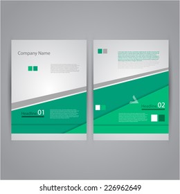 Abstract Flyer design template.