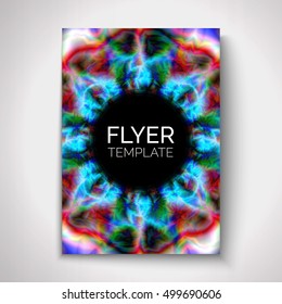 Abstract flyer design. Vector graphic template for poster, cover, brochure.