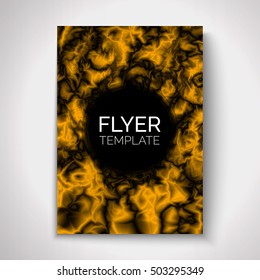 Abstract flyer design. Vector graphic template for poster, cover, brochure.