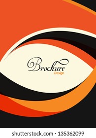 Abstract flyer design with wave. professional & corporate use Eps 10