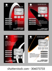 Abstract flyer designs