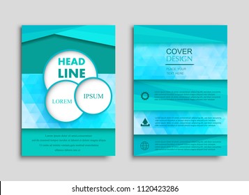 Abstract flyer design.Vector brochure template.