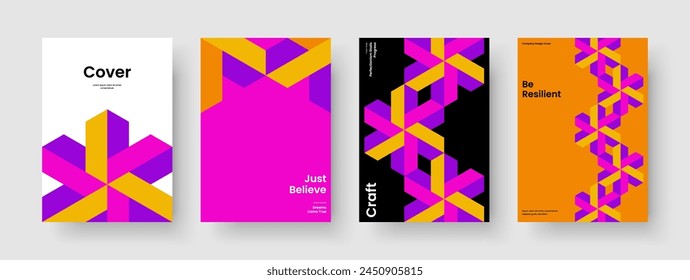 Abstraktes Flyer-Layout. Creative Report-Vorlage. Isoliertes Poster-Design. Geschäftspräsentation. Hintergrund. Buchumschlag. Banner. Broschüre. Portfolio. Broschüre. Merkblatt. Handzettel Katalog. Notizbuch
