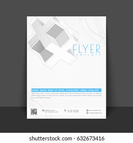 Abstract Flyer, Template or Brochure design for Business concept.
