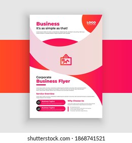 abstract flyer template with circle shapes