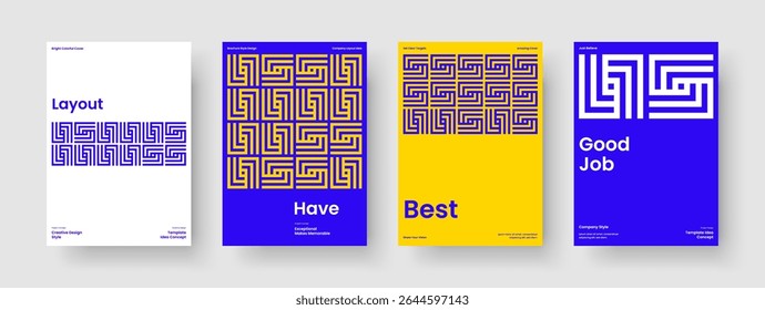 Abstract Flyer Template. Creative Report Layout. Geometric Business Presentation Design. Book Cover. Background. Banner. Brochure. Poster. Magazine. Newsletter. Brand Identity. Journal. Notebook